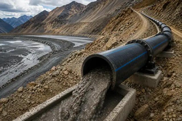 Conducción industrial mediante tuberías HDPE